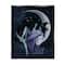 Stupell Industries Witch Relaxing Crescent Moon Framed Floater Canvas Wall Art